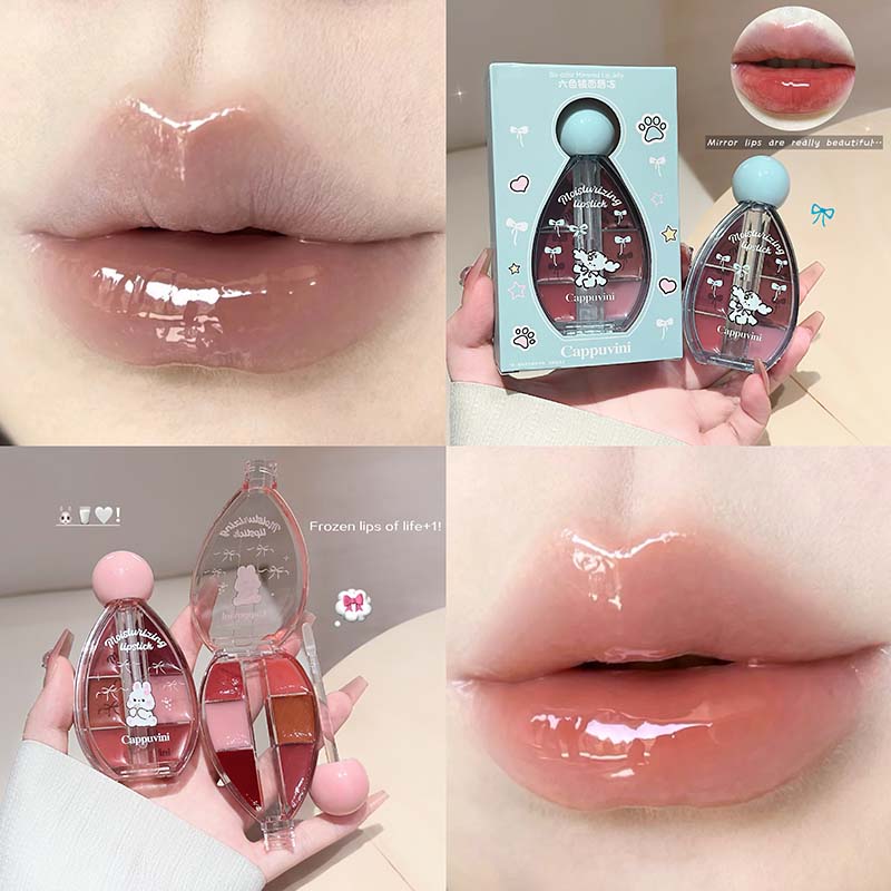 6 สีมิเรอร์ลิปกลอสพาเลท มอยส์เ - Lip Tint Korean บทวิจารณ์และราคา