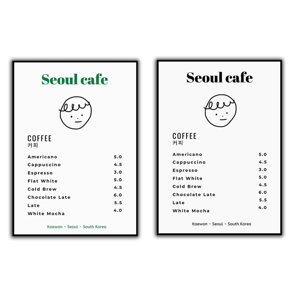 โซล Cafe พิมพ์ Wall Art พิมพ์  - South Korea Lifestyle บทวิจารณ์และราคา